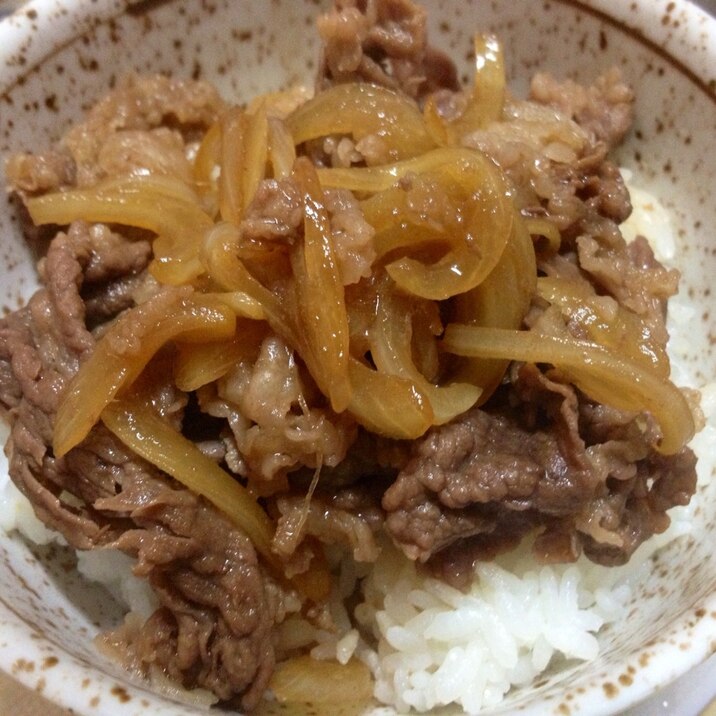 手早く作れる♪かんたん牛丼！